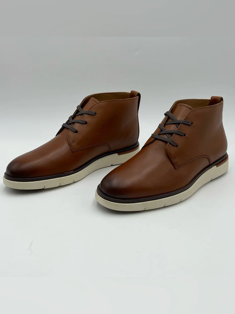 Allen Edmonds Men SZ 7D Carson Fine Dark Chili Leather Chukka Boots MSRP $395